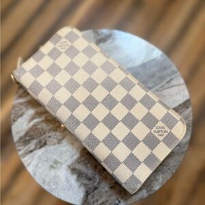 LOUIS VUITTON damier azur wallet